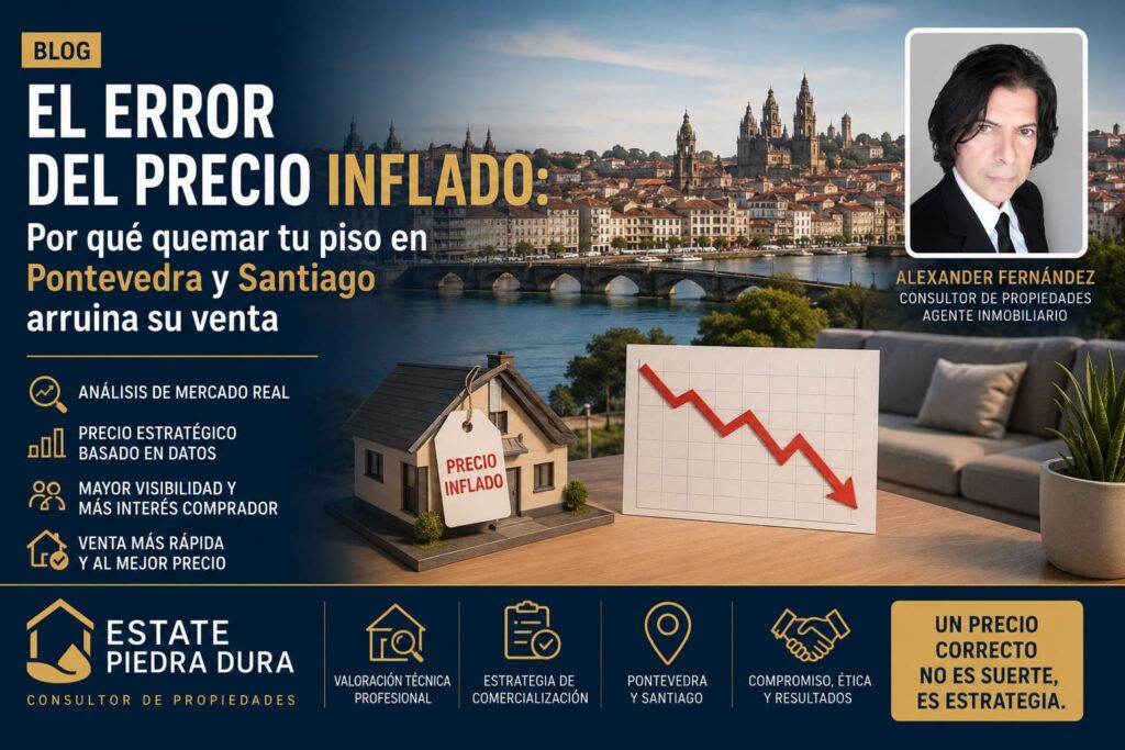 Alexander Fernández realizando una valoración técnica de un inmueble en Galicia