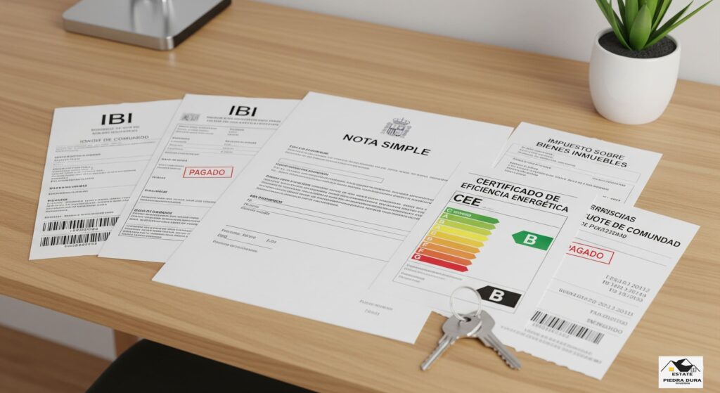 Documentación clave y trámites para vender vivienda en España.