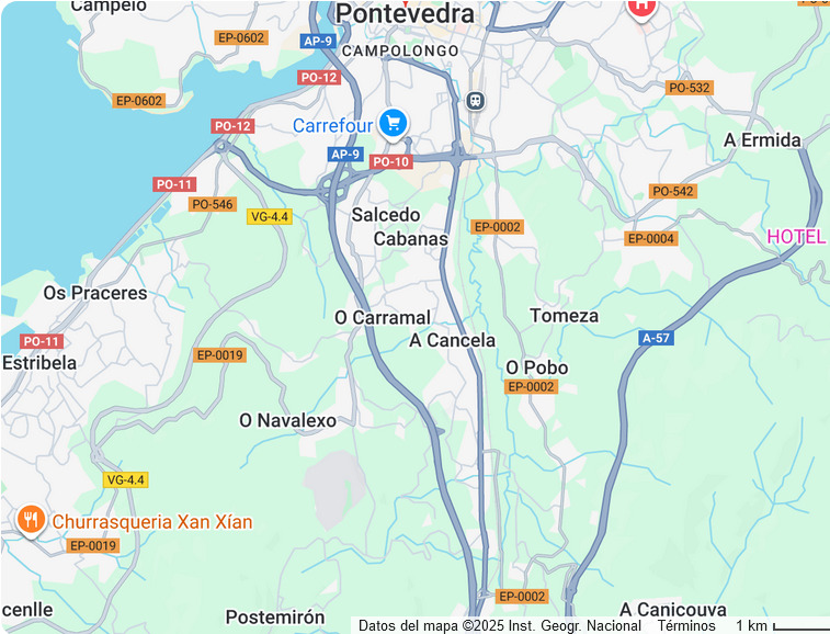 Guía de los mejores barrios de moda en Pontevedra para vivir, ilustración de la ciudad.